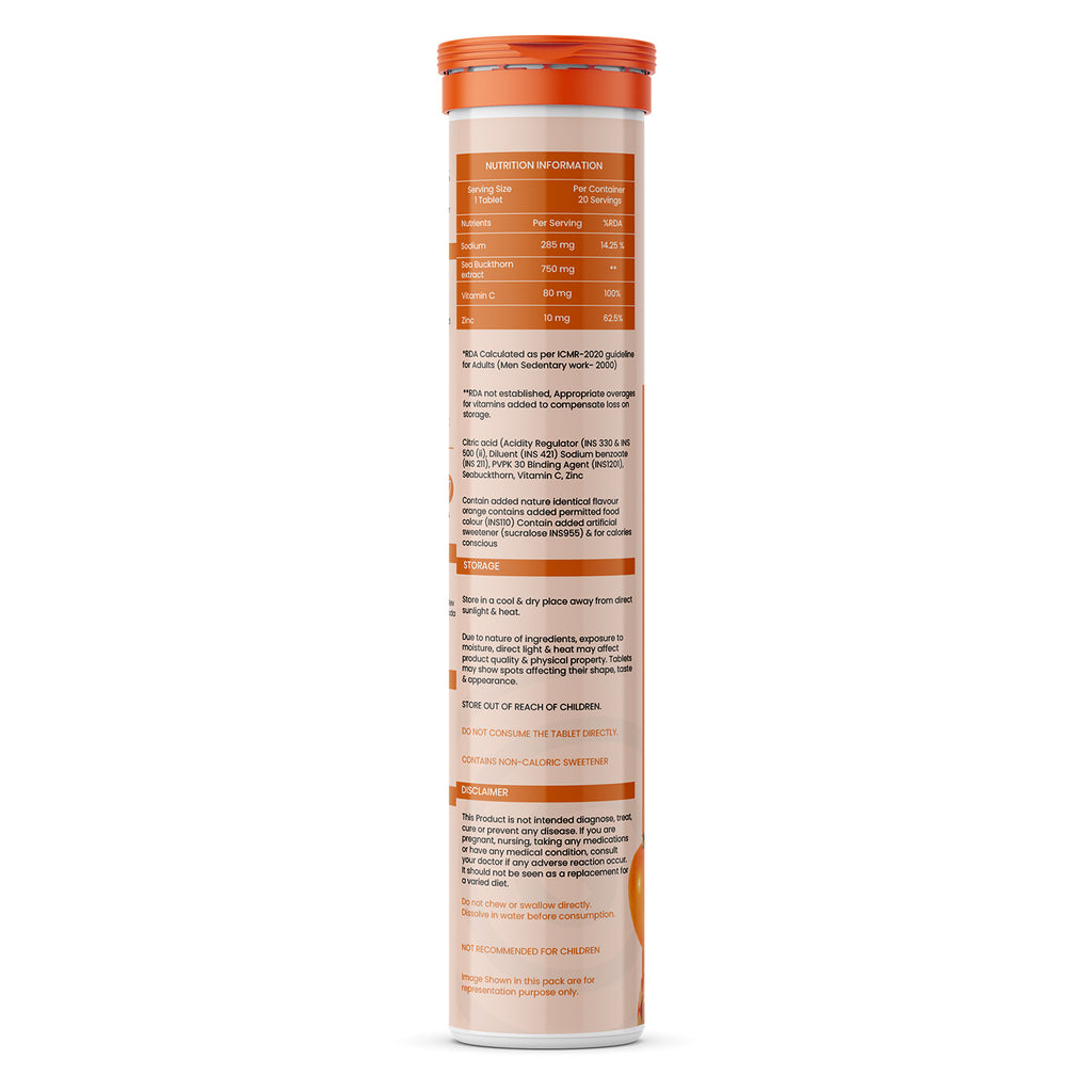 Sea Buckthorn Effervescent Tablets – Daily Wellness Formula